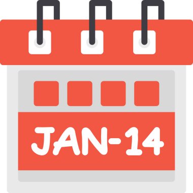 Takvim simgesi tasarımı, vektör illüstrasyonuName