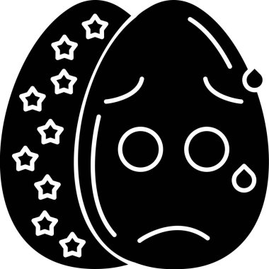 Ağlıyorum. Web simgesi basit illüstrasyon