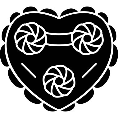 Kalp. Web simgesi basit tasarım