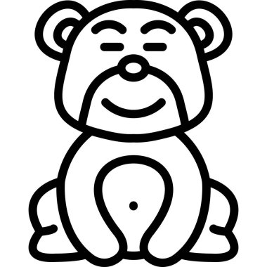 sevimli ve komik maymun karakteri