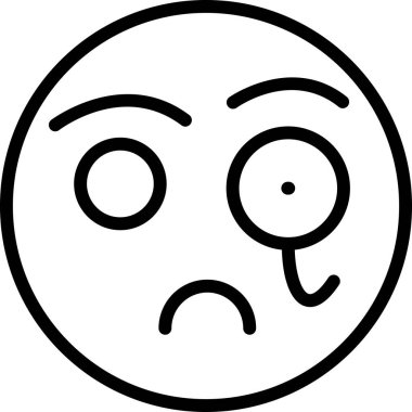 yüz simgesi, vektör illüstrasyonu