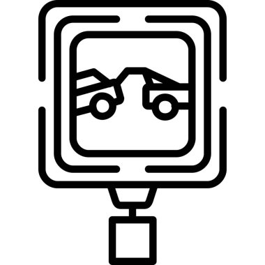 Araba tamir ikonu. özet biçimi