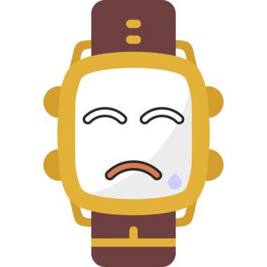 düz renk çizgi film alarm zili