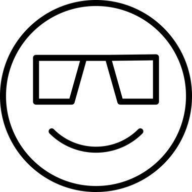 Güneş gözlüğü. Web simgesi basit illüstrasyon