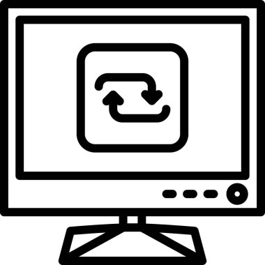 İnternet web simgesi basit illüstrasyon