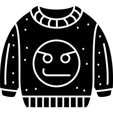 Kış süveteri ikonu, özet tarzı