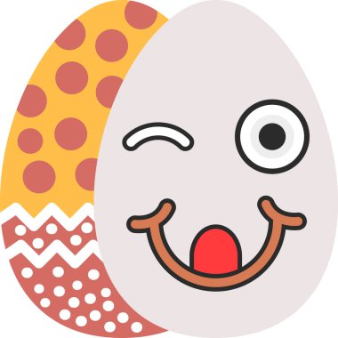 Yumurta Surat simgesi, vektör illüstrasyonu