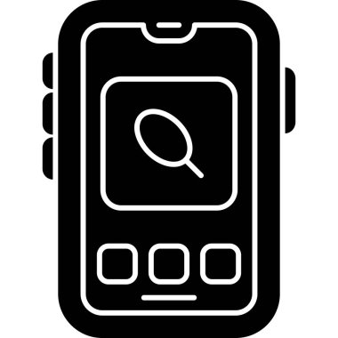 Akıllı saat ikonu. Beyaz arkaplanda izole edilmiş web tasarımı için Akıllı Saat vektör simgesi