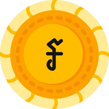 Para birimi. Web simgesi basit illüstrasyon