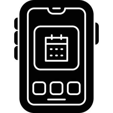 akıllı saat simgesi, basit vektör illüstrasyon tasarımı