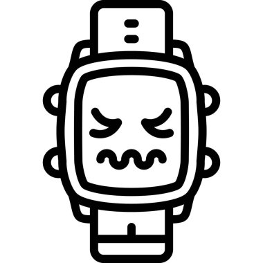 Çizim karikatür bir robot baş