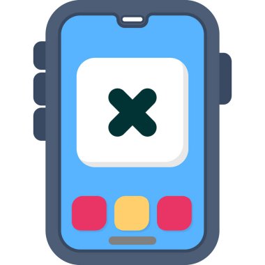 Akıllı telefon. Web simgesi basit illüstrasyon