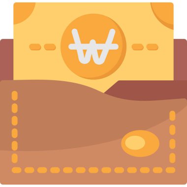 cüzdan ikonu vektör illüstrasyonu