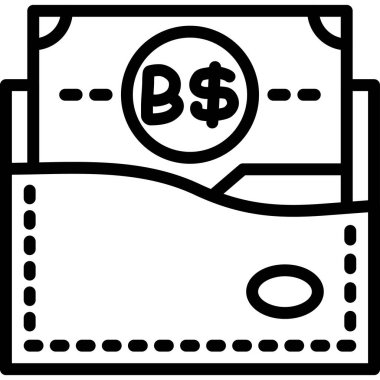 Dolar. Web simgesi basit illüstrasyon