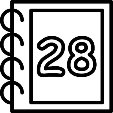 Takvim. Web simgesi basit tasarım