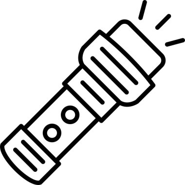 elektrik ampul simgesi ana hat biçiminde