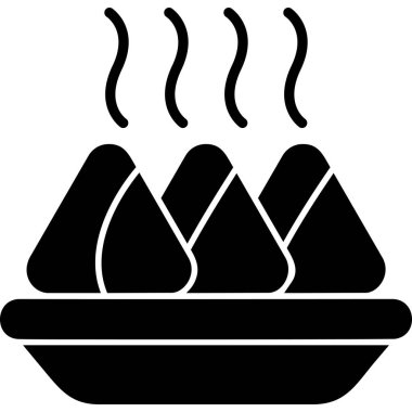 Yemek pişirmek. Web simgesi basit illüstrasyon