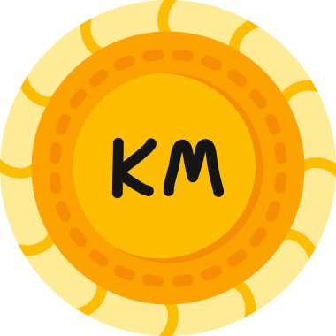 k harfinin bir vektör çizimi