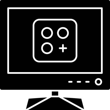 Televizyon. Web simgesi basit tasarım