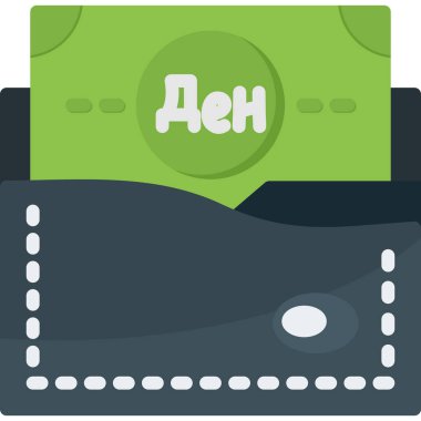 Düz stil Rus pasaport simgesi