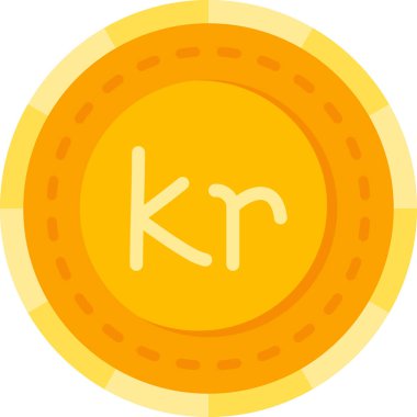 Bozuk para ikonu vektör tasarımı çizimi