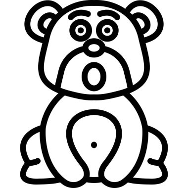 hayvan ayısı simgesi taslak biçiminde