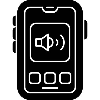 Akıllı telefon. Web simgesi basit illüstrasyon