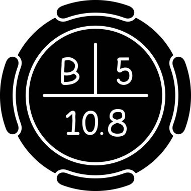 b b simgesinin vektör illüstrasyonu