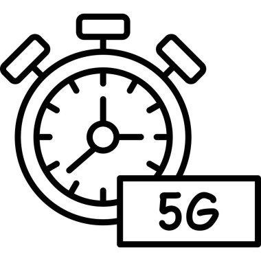 5 g ana hatlı internet teknolojisi simgesi