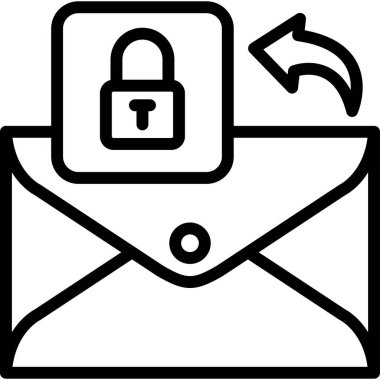 e-posta simgesi ana hat biçiminde