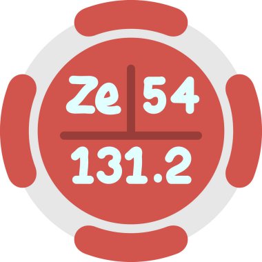 Modern dijital saat simgesinin vektör illüstrasyonu