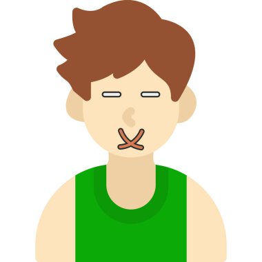 Burun simgesi olan adam.