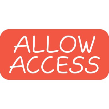 Erişim işareti simgesinin vektör illüstrasyonu