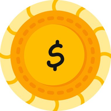 Dolar para simgesi düz stil