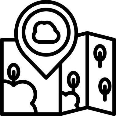 Ana hat biçiminde bulut veri simgesi