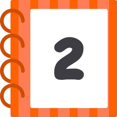 Takvim web simgesi, basit vektör illüstrasyonu