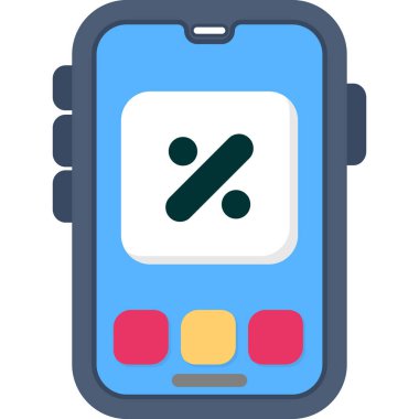 Cep telefonu. vektör illüstrasyonu