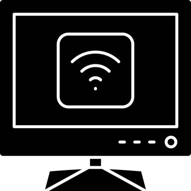 Televizyon. Web simgesi basit illüstrasyon