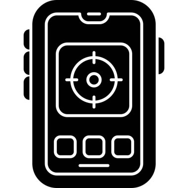 smartwatch simgesi, vektör basit tasarım