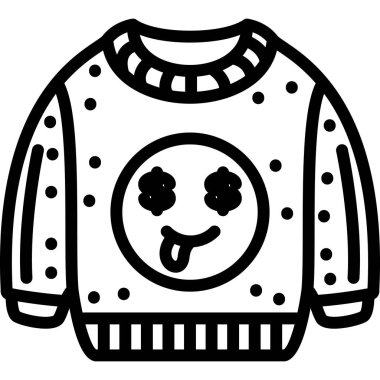 Sıcak kış kıyafetleri simgesi