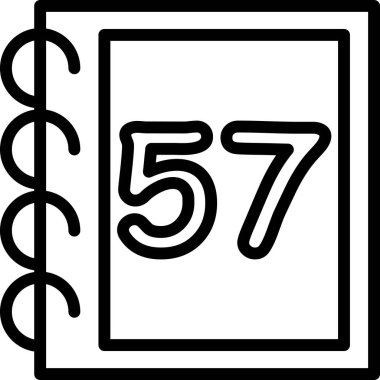 Bir 516 simgesinin vektör illüstrasyonu