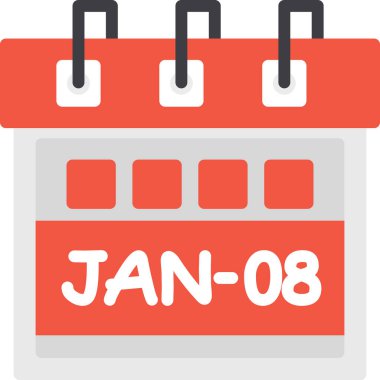 Takvim simgesi, vektör çizimi