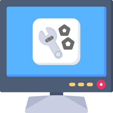 Bilgisayar izleme simgesi modayı izole ederek