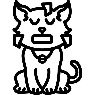 Sevimli çizgi film köpek, vektör çizim