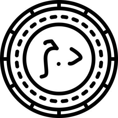 Bir çipin vektör illüstrasyonu