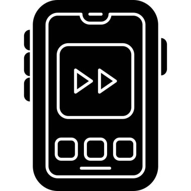 akıllı saat simgesi, basit vektör tasarımı