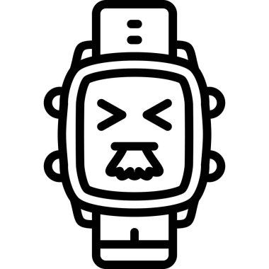 Çizgi film simgesinin vektör çizimi