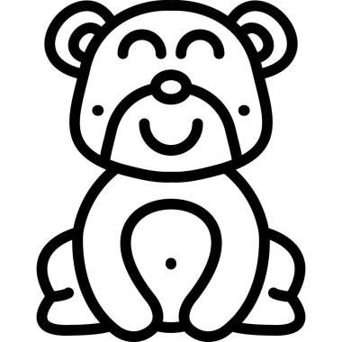 sevimli küçük panda simgesi