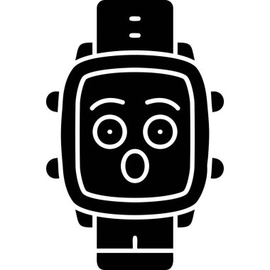 şirin robot baş simgesi, basit biçim