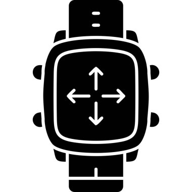 smartwatch simge vektör çizimi